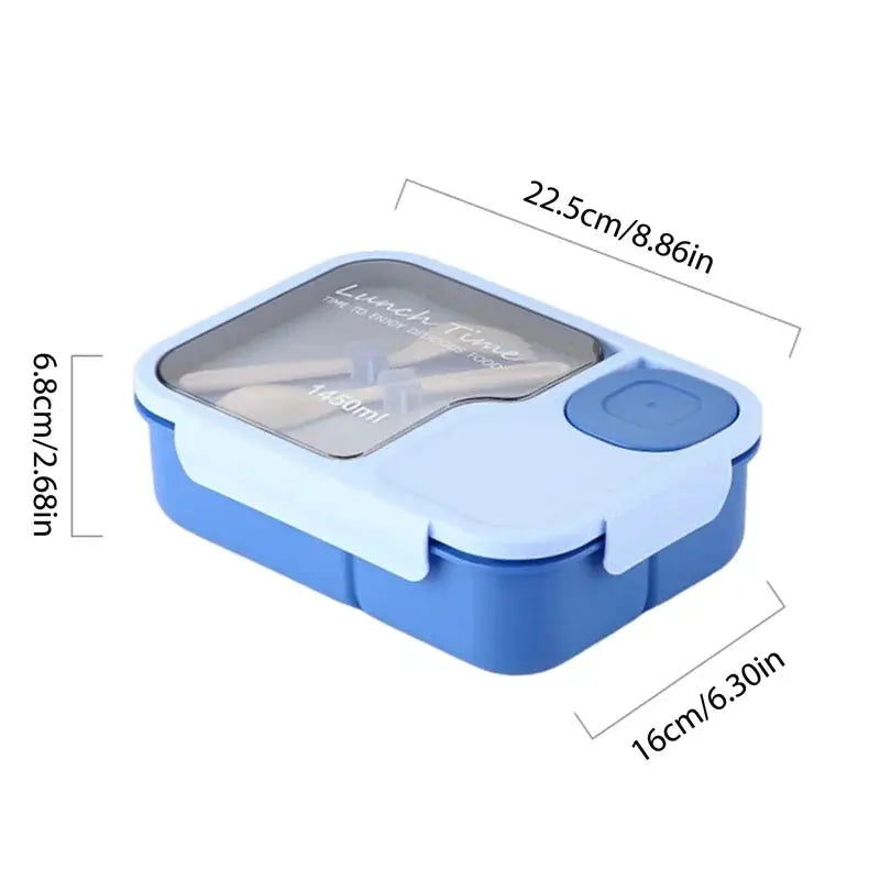 Bento Lunch Box For Kids Girls Cartoon Kawaii Cute Heated 3 Grid Food Storage Lunchbox Sandwich Snack