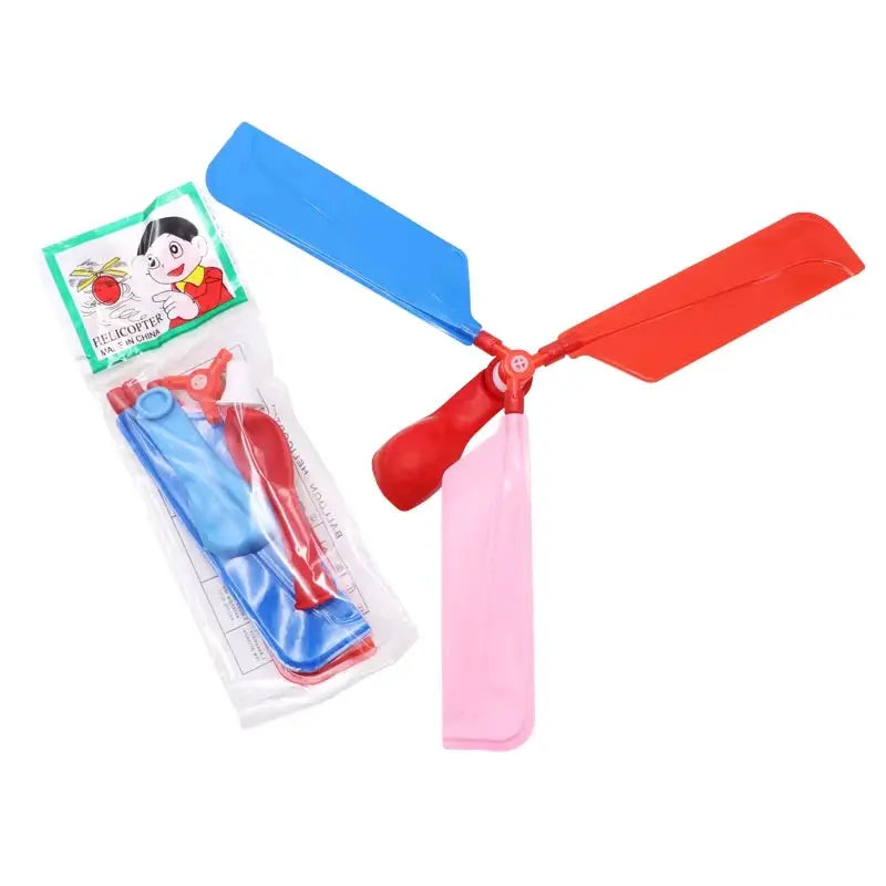 DIY Propeller Balloon Helicopter Toys for Kids 6 and up 1 to 10 Pack with Whistle Outdoor Flying Balloons Birthday Decor