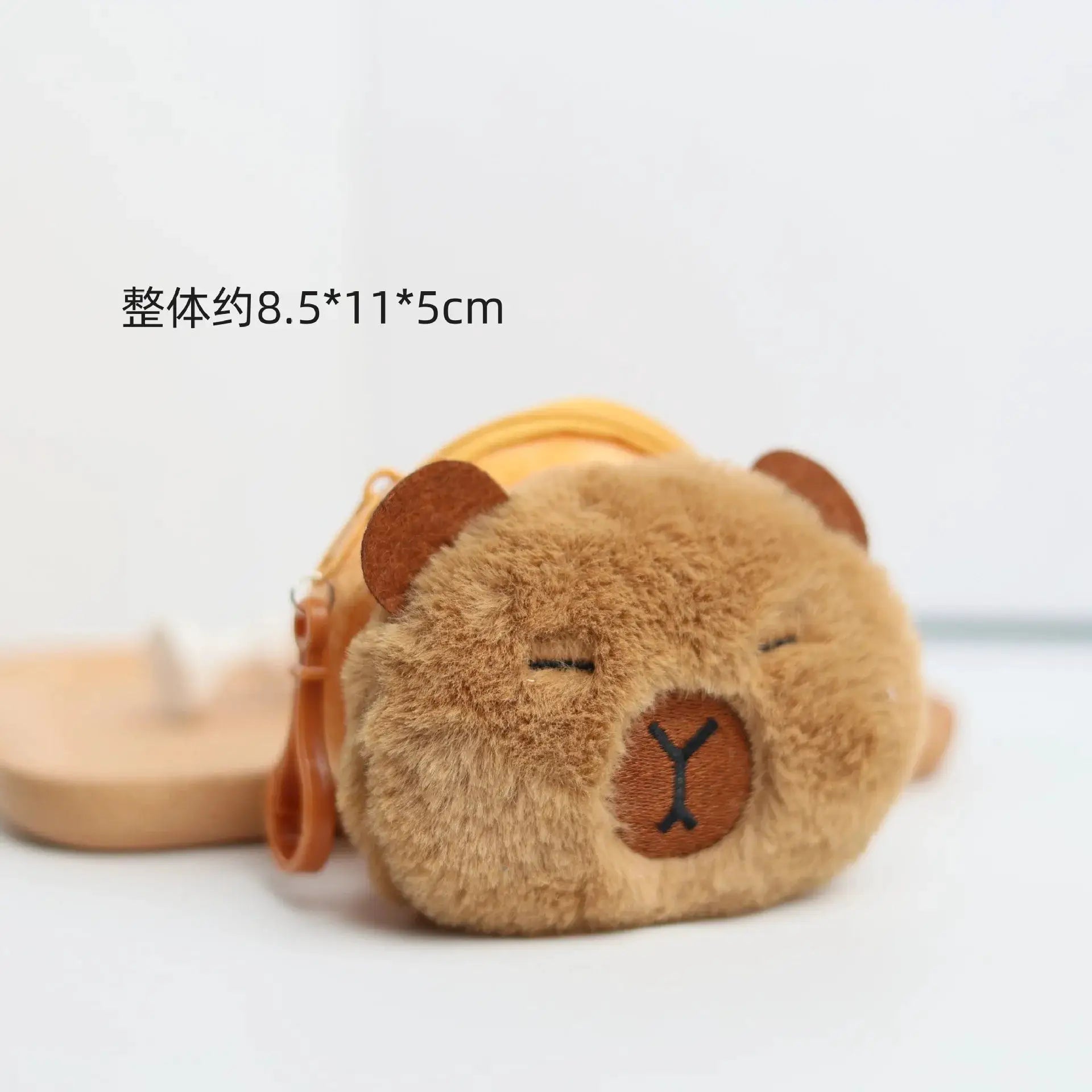 Capybara Change Bag Earphone Bag Plush Pendant Cute Cartoon Storage Case For Coins And Keys