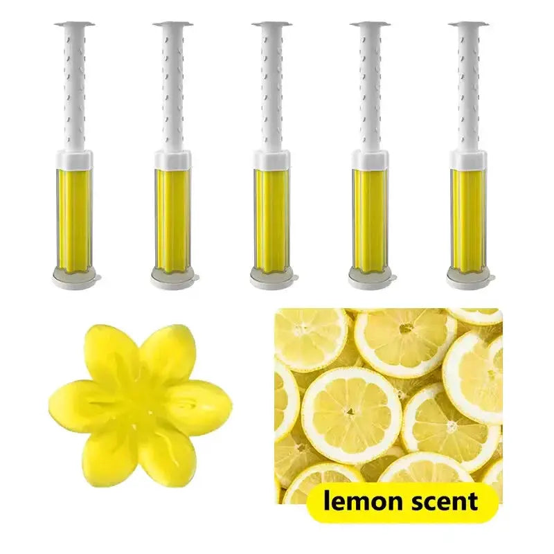 Toilet Gel Stamp Kit 12 Count With 6 Scents Toilet Bowl Cleaner Gel Air Freshener Flower Fragrance
