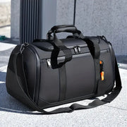 Voyager Large Capacity Travel Duffel Bag Durable PU Nylon With Multiple Compartments For Gym And Overnight Trips