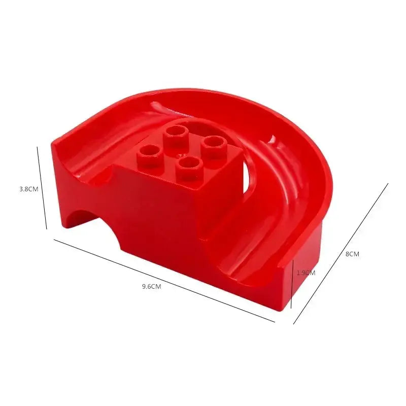 Big Size Building Blocks Marble Race Run Maze Educational Toy For Kids With Large Bricks And Ball Chute Giraffe Gift