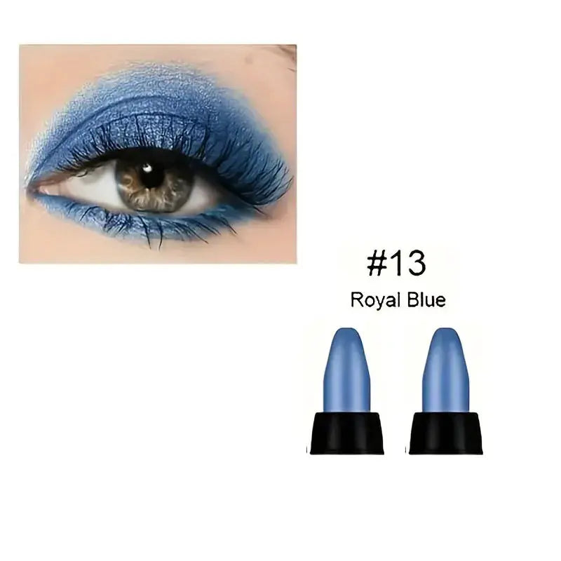 LustreLux 16 Colors Pearlescent Eyeliner Set Waterproof Long Lasting Glitter Eye Makeup
