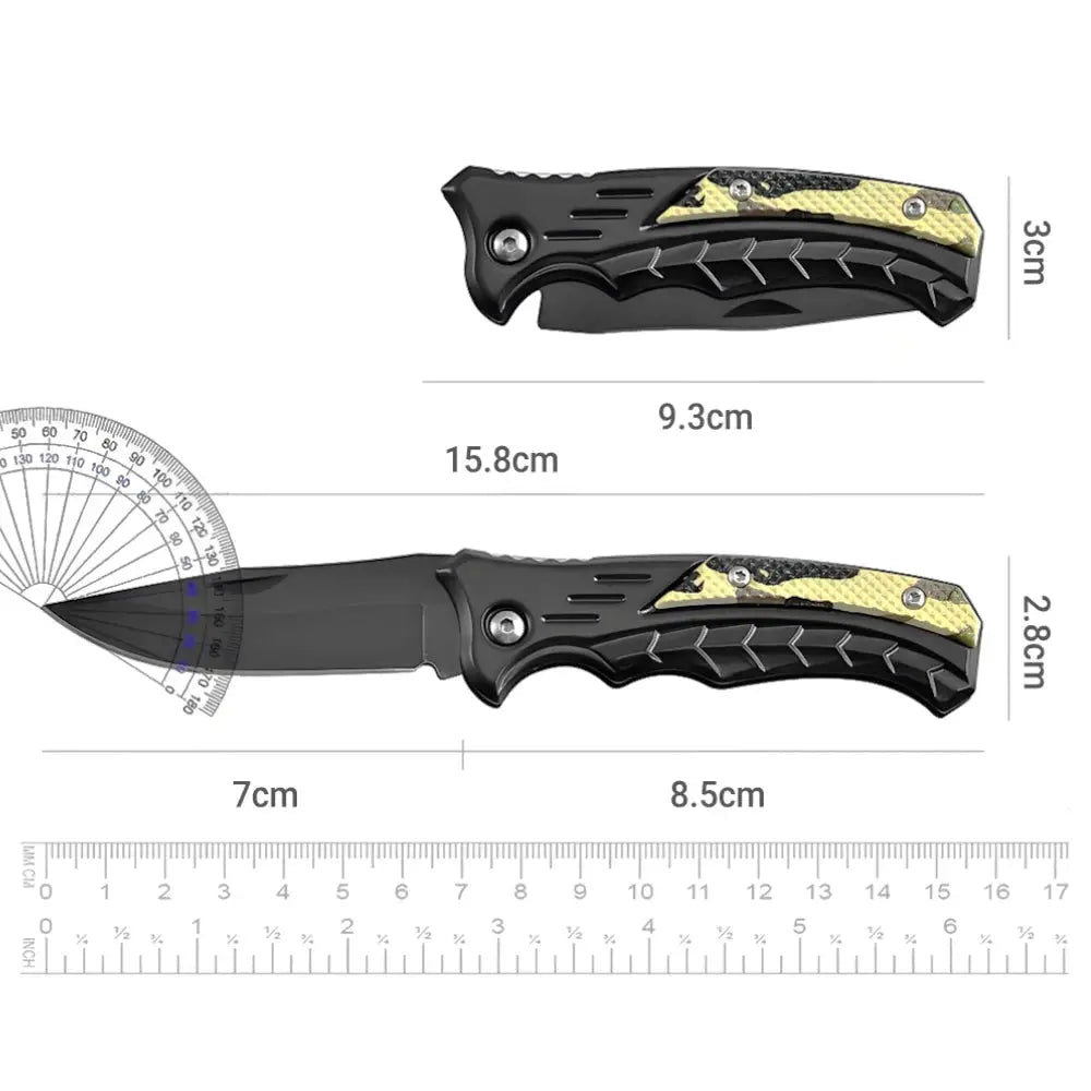Stainless Steel Folding Fillet Knife For Fishing And Camping With Easy Carry PP Handle