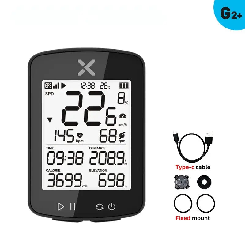 XOSS G2 Plus Wireless GPS Bike Computer For Road And MTB Waterproof Cadence ANT Plus