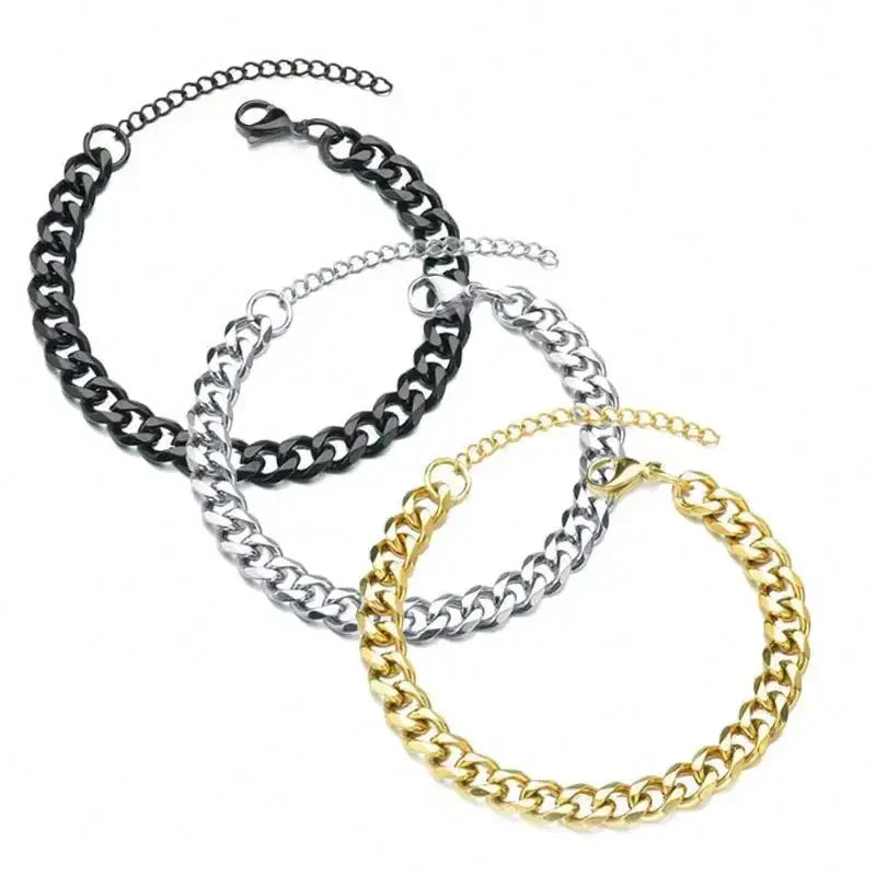 3.5 To 7mm Wide Stainless Steel Cuban Link Necklace For Men And Women Hip Hop Fashion Accessory
