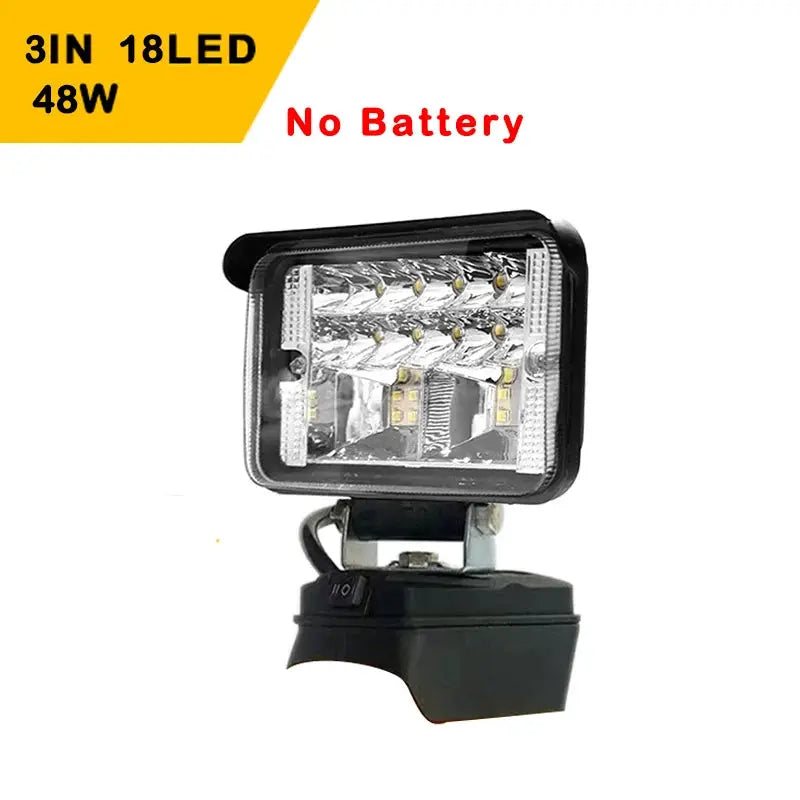 DeWalt Cordless LED Spotlight Portable Outdoor Work Light for Fishing and Emergencies 18V Battery Compatible