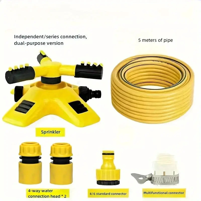360 Degree Automatic Rotating Sprinkler Head for Nursery and Garden Irrigation Three Way Sprinkler Series