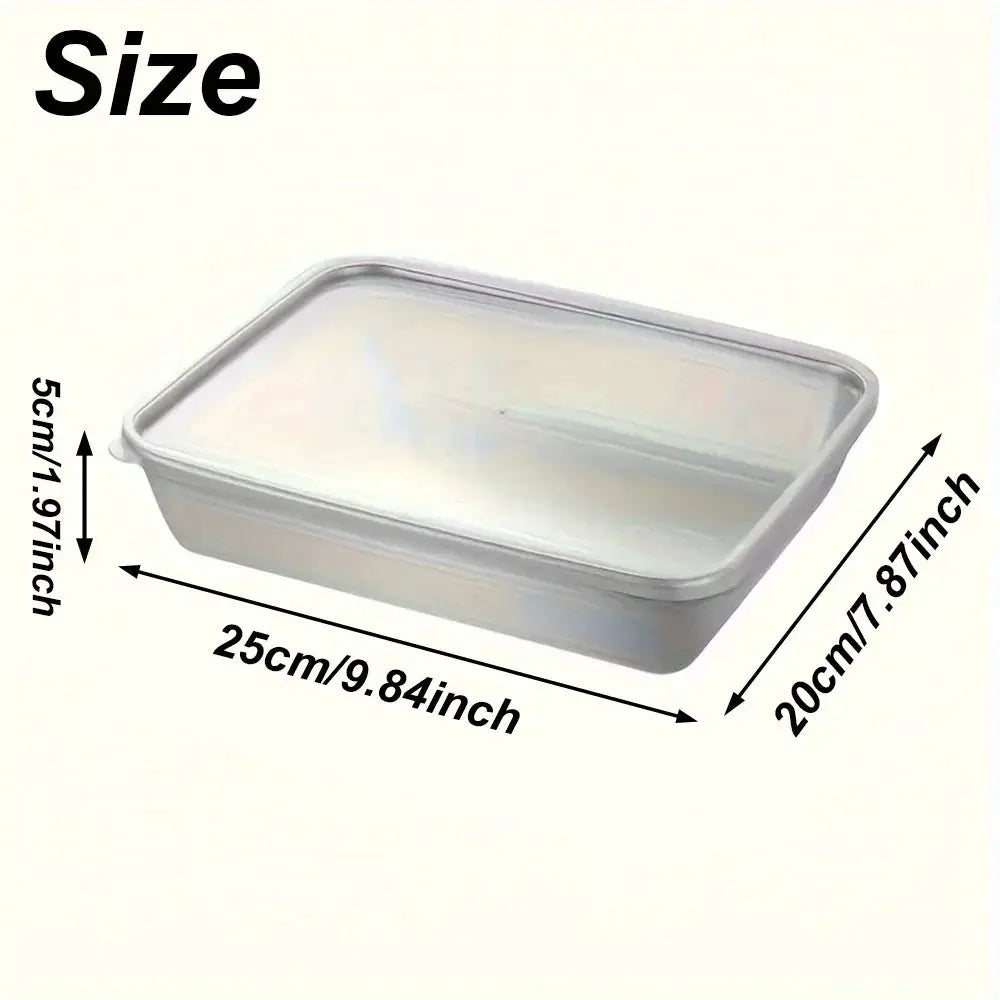 CuisineCraft 3 Piece Stainless Steel Food Containers Leakproof Stackable With Clear Lids For Camping And Meal Prep