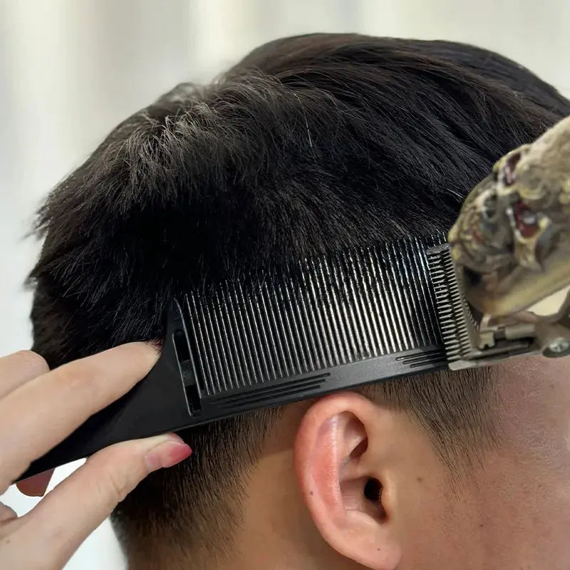 Wangda Barber Flat Top Haircut Comb Curved Arced Clipping Tool for Hair Cutting and Positioning
