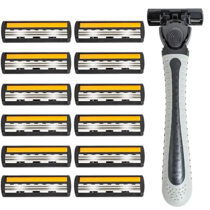 Shaver Pro Three Layer Reusable Razor With Imported Blades And Multi Tool Head For Face And Body