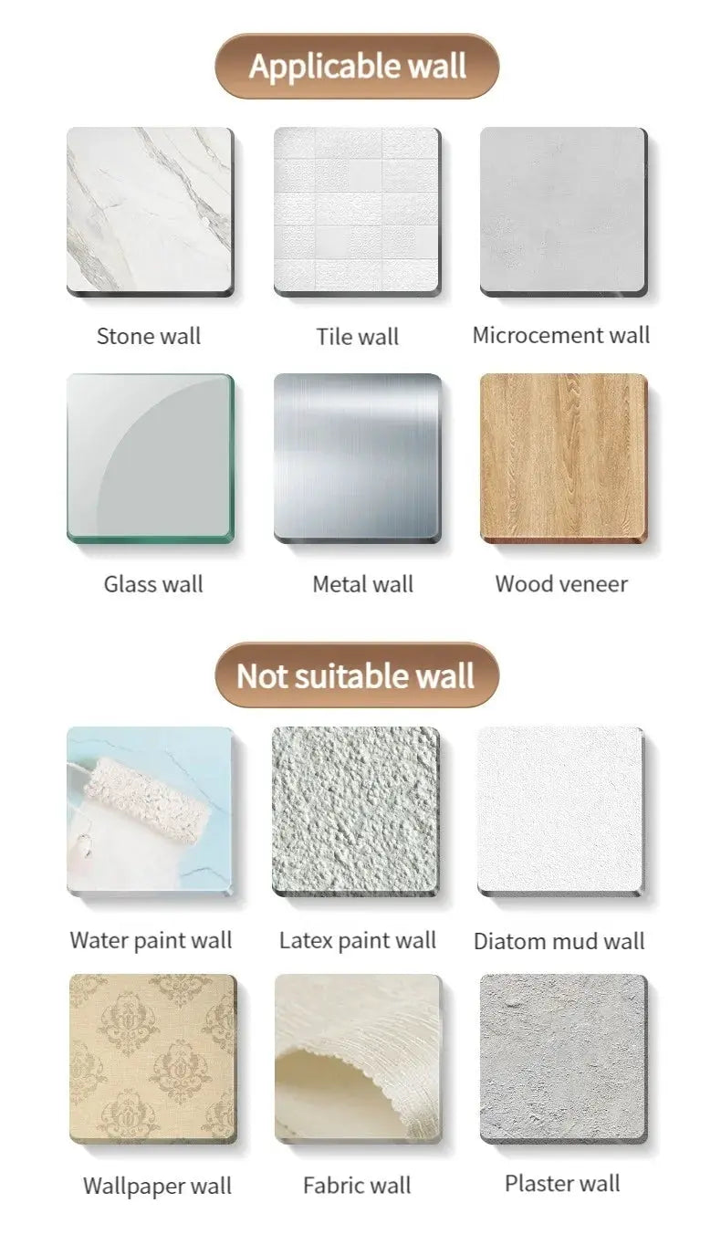 Simples Market no-drill towel rack and hook, wall-mount, fits stone, tile, glass, metal, wood veneer walls.