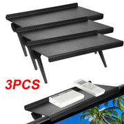 TV Screen Top Storage Shelf Adjustable Monitor Rack Computer Desktop Display Stand Router Organizer Home Office