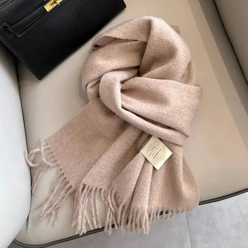NordicWeave Winter Narrow Wool Scarf 28 Color Options 100 Percent Wool Lightweight Yet Warm Unisex