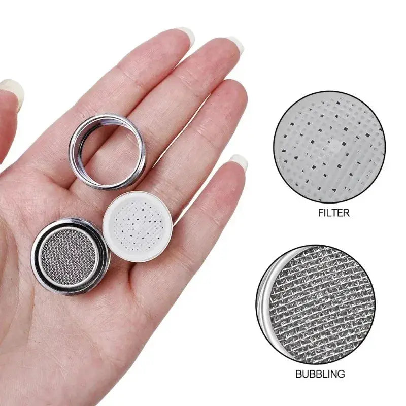 Simples Market brass faucet aerator set of 3 with replaceable filter and bubbler, 24mm thread