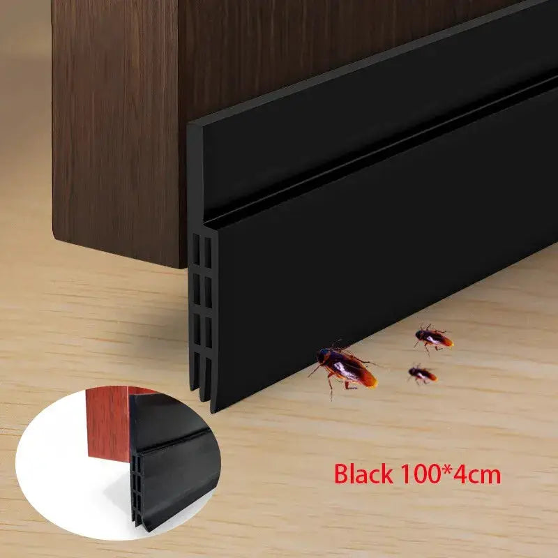 Door Bottom Seal Windproof Soundproof Door Sweep Draft Stopper Self Adhesive Weatherstrip Cuttable Acoustic Foam