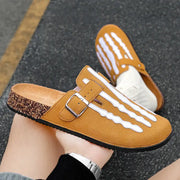 Men Cork Clogs Arch Support Comfort Mules Cork Footbed Shoes