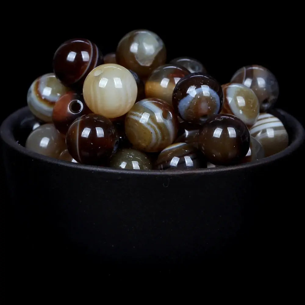 Natural Round Gemstone Beads Mix Tiger Eye Amazonite Lava Turquoise Agate Jasper Garnet for Jewelry Making DIY