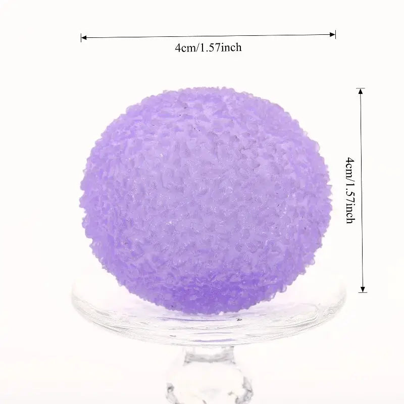 Ice Ball Maltose Squishy Toy Blue Mochi Sensory Fidget Toy Transparent Slow Rebound Decompression Toy Anti Stress