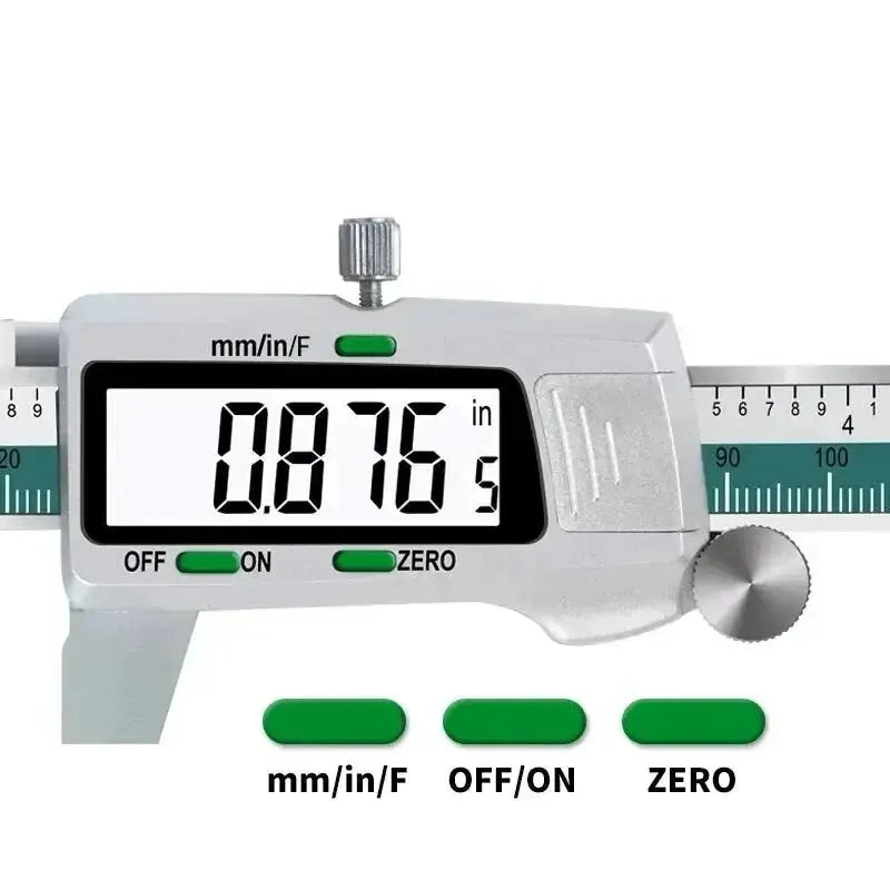 ET50 150mm Stainless Steel Digital Caliper 6 Inch High Precision 0.01mm Fractional Inch Woodworking Thickness Gauge