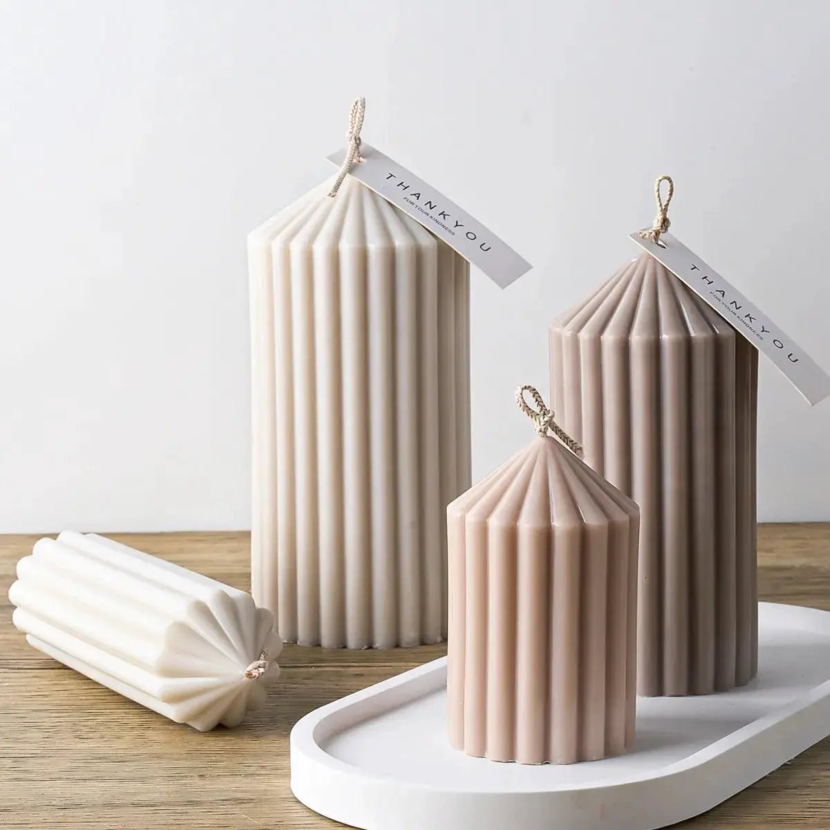 Cylindrical Silicone Candle Mold For DIY Aromatherapy Candles Soap Resin Plaster Crafts 12.1 x 5 x 5 cm - Simples Market