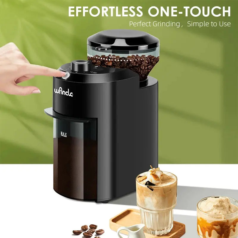 Wancle Electric Burr Coffee Grinder Conical Burr Mill With 28 Precise Grind Settings Dual Voltage 220V 120V