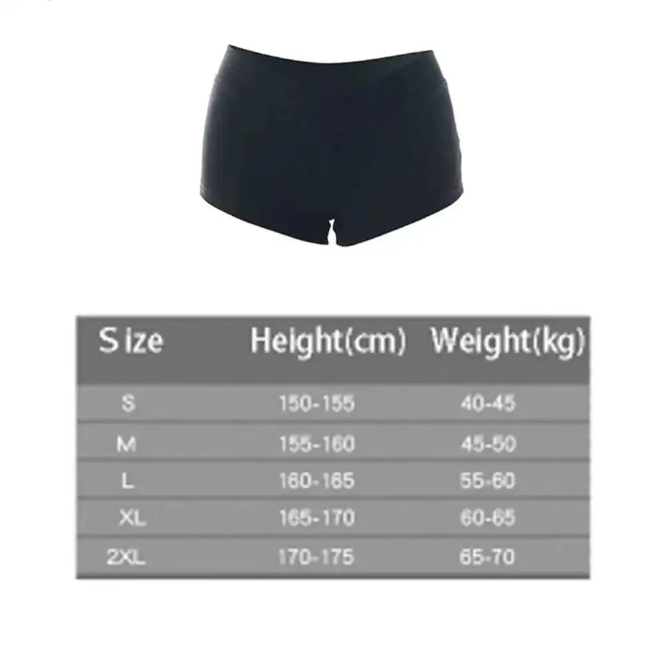 Black women's running shorts, ultra short, low waist.