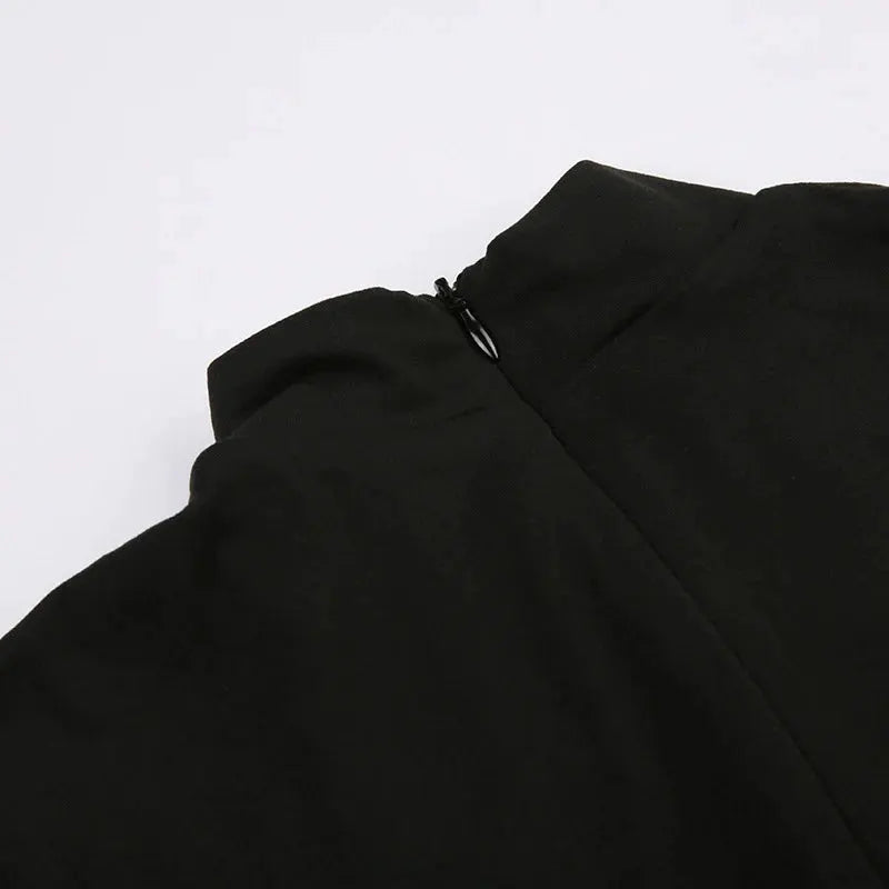 Women's black sleeveless jumpsuit with invisible zipper by Simples Market
