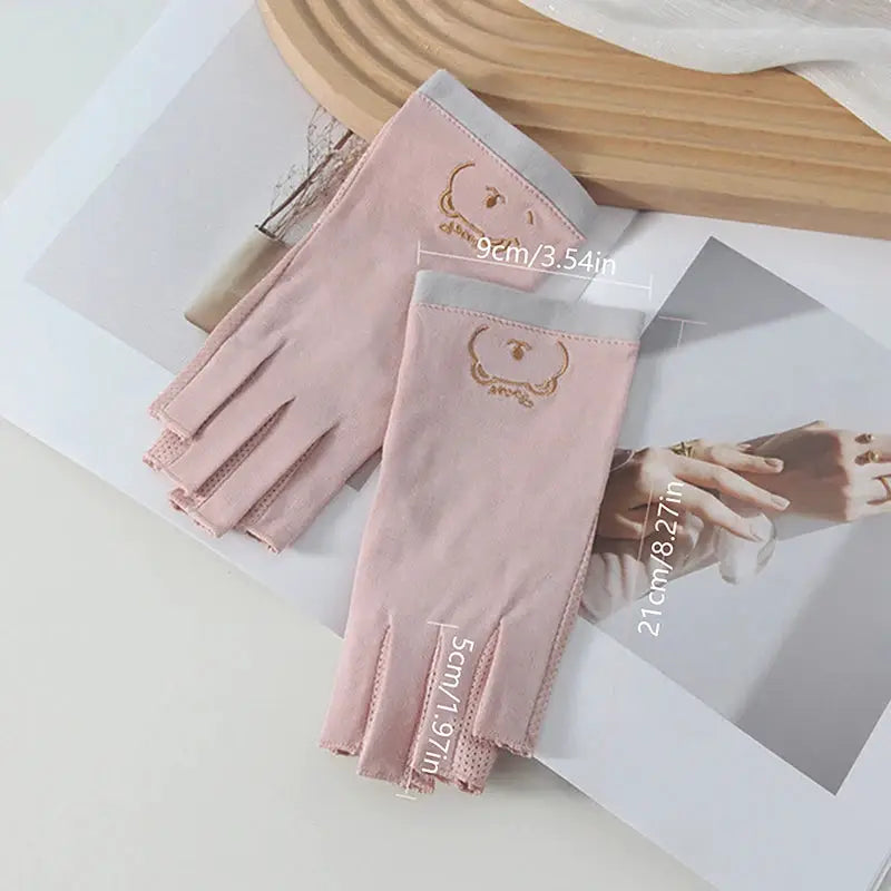 NailGuard Anti UV Fingerless Nail Gloves For Gel UV Protection During LED Nail Treatments