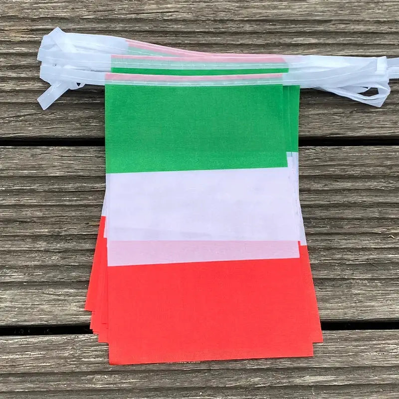 Italian Flags Bunting 20 Pcs Pennant Banner Party Festival Decor