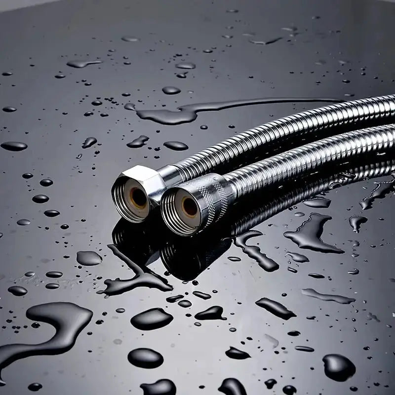 Shower hose, anti-kink stainless steel braided, Simples Market, universal G 1/2 connectors