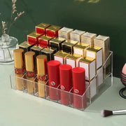 24 Grid Lipstick Holder Acrylic Cosmetics Storage Box For Lipsticks Nail Polish And Jewelry Display Rack