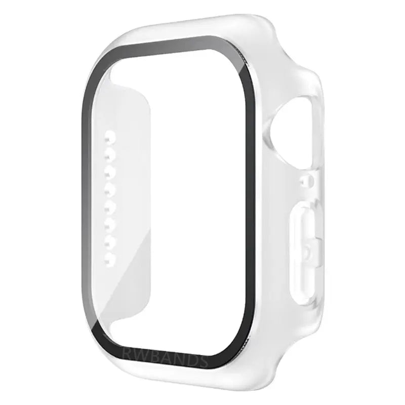 Glass+Cover For Apple Watch case 44mm 40mm 41 42 45 mm 49mm 46mm Screen Protector iWatch series Ultra 10 9 8 7 6 SE 5 Accessorie