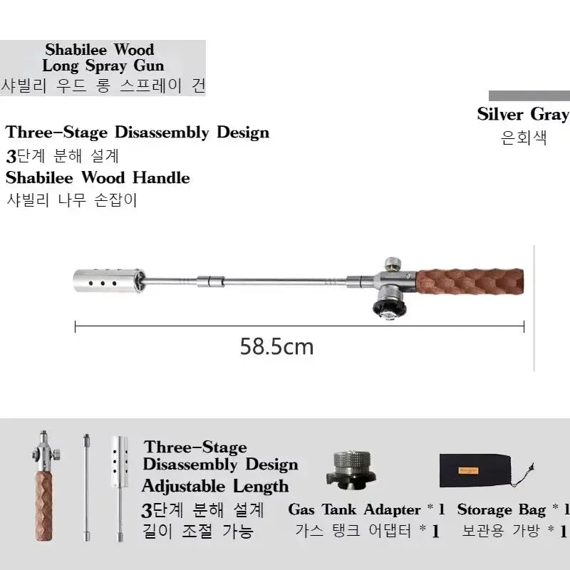 MountainHiker Weeding Torch Gas Blowtorch Flamethrower For Outdoor Cooking Camping And Weed Control 12000 Kcal Per Hour