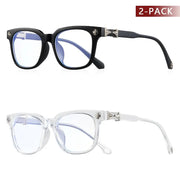 VisionGuard Anti Blue Light Glasses Square Unisex Eyewear For Computer Screen Eye Protection For Men And Women