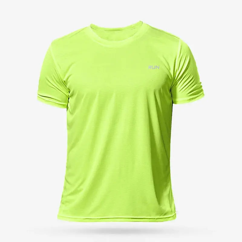Mens Quick Dry Sport T Shirt For Running Soccer Gym Moisture Wicking Fitness Tee