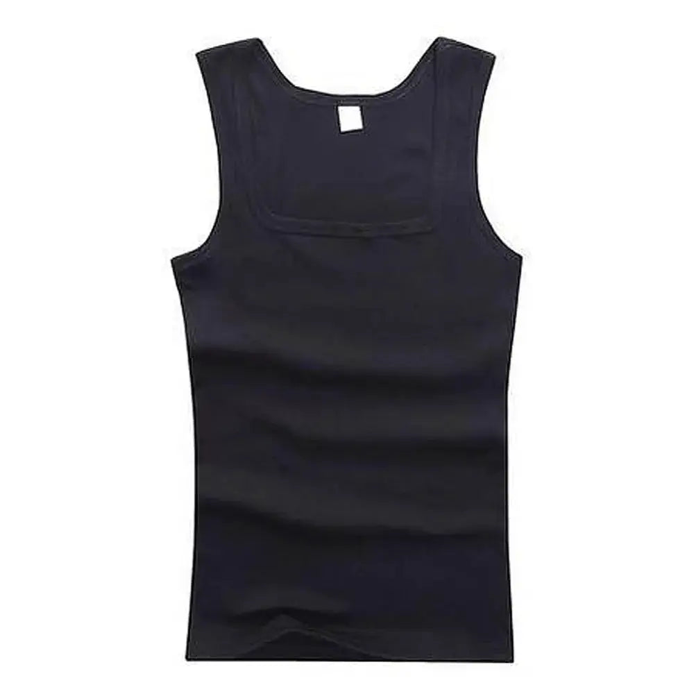Simples Market black cotton sleeveless tank top for workouts, basic athletic fit