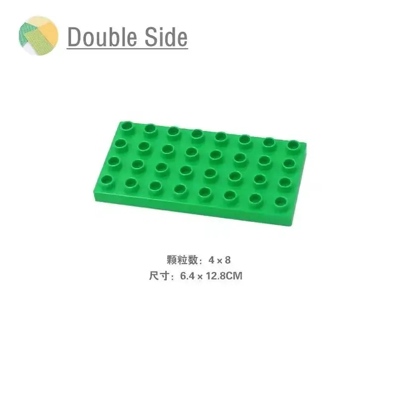 9 Sizes Big Building Plastic Blocks Base Plates Compatible With Large Bricks And Assembly Figures For Kids Toys