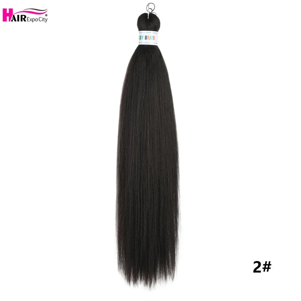Synthetic jumbo braids hair extension bundle, 26-inch, black