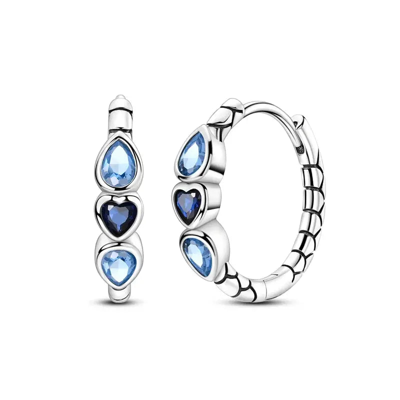 New 925 Sterling Silver Sparkling Zircon Four Leaf Clover Drop Earrings For Women Wedding Engagement Gift
