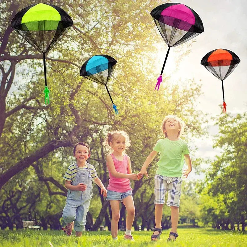 4 Piece Hand Throwing Parachute Set For Kids Mini Outdoor Beach Toy For Educational Fun And Parent Child Play
