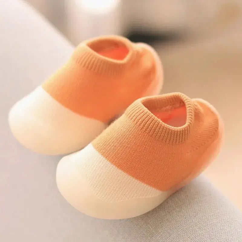 Baby Shoes Toddler First Walkers Infant Knit Booties With Rubber Soft Non Slip Sole Casual Shoes Boys Girls