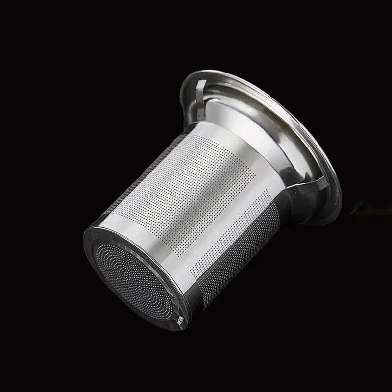 ClearBrew Heat Resistant Glass Teapot With Stainless Steel Infuser Square Design 350ml For Tea And Coffee