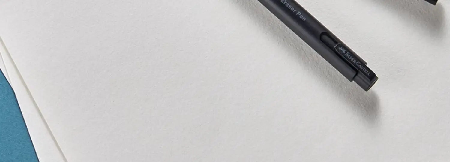 Faber-Castell pen-style eraser, black, retractable 2.5mm tip.
