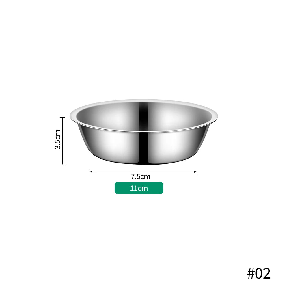 Large Capacity Stainless Steel Pet Bowl For Dogs And Cats Durable Metal Feeding Drinking Bowl