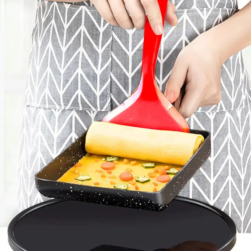 ZenChef Tamagoyaki Omelet Pan Nonstick Induction Safe Easy Flip Sloped Rectangle Design For Perfect Japanese Omelets