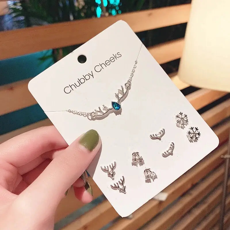 New S925 Silver Needle Stud Earrings Set For Women Girls Simple Cute Exquisite Mini Jewelry Gift Wholesale Direct Sales