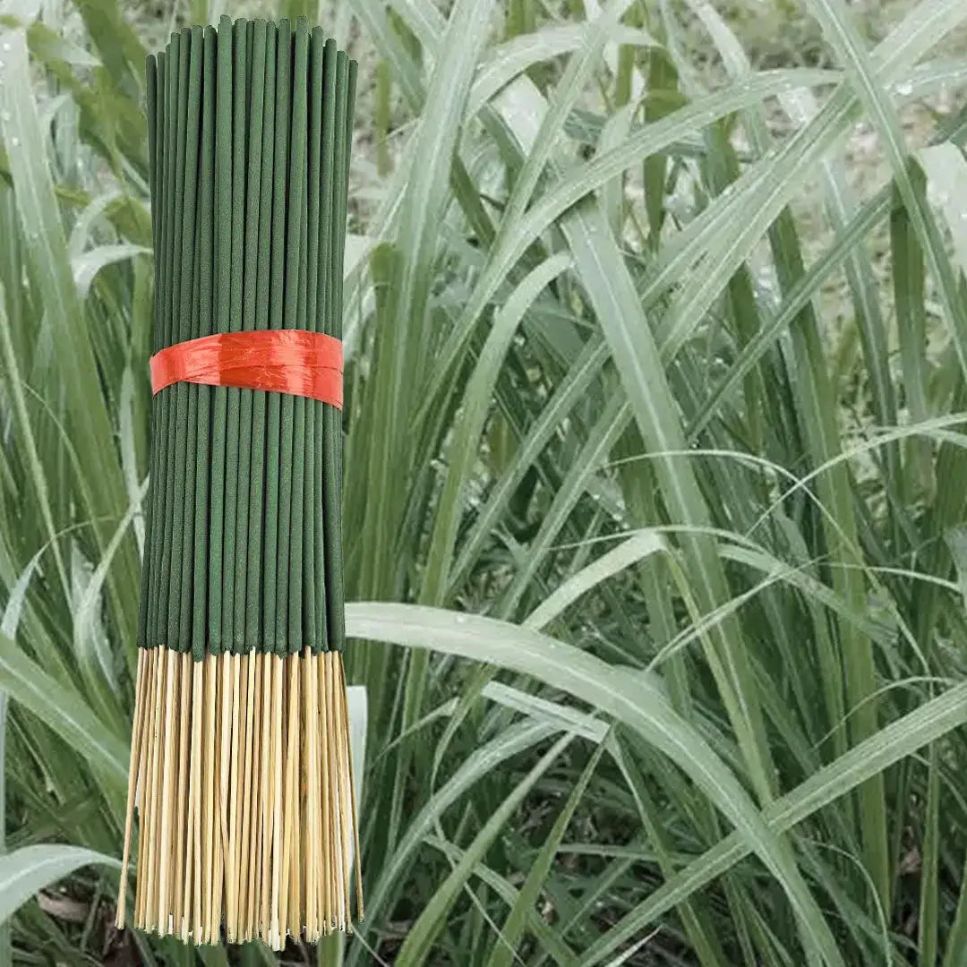 Natural Citronella Incense Sticks Pack 20 56 101 400 Lemongrass Fragrance Bamboo Wood Chips For Outdoor Camping