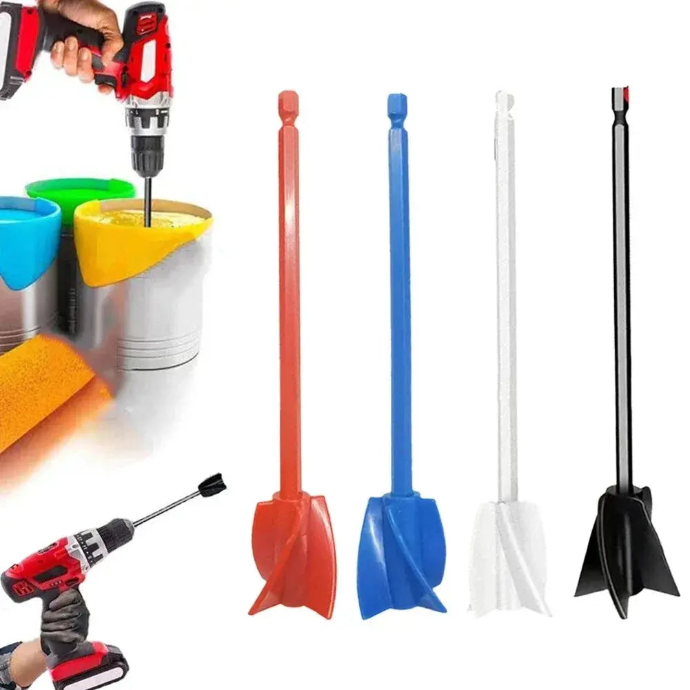 6.35mm Hex Shaft Drill Mixer For Epoxy Resin And Paint High Viscosity Stirring Paddle Attachment