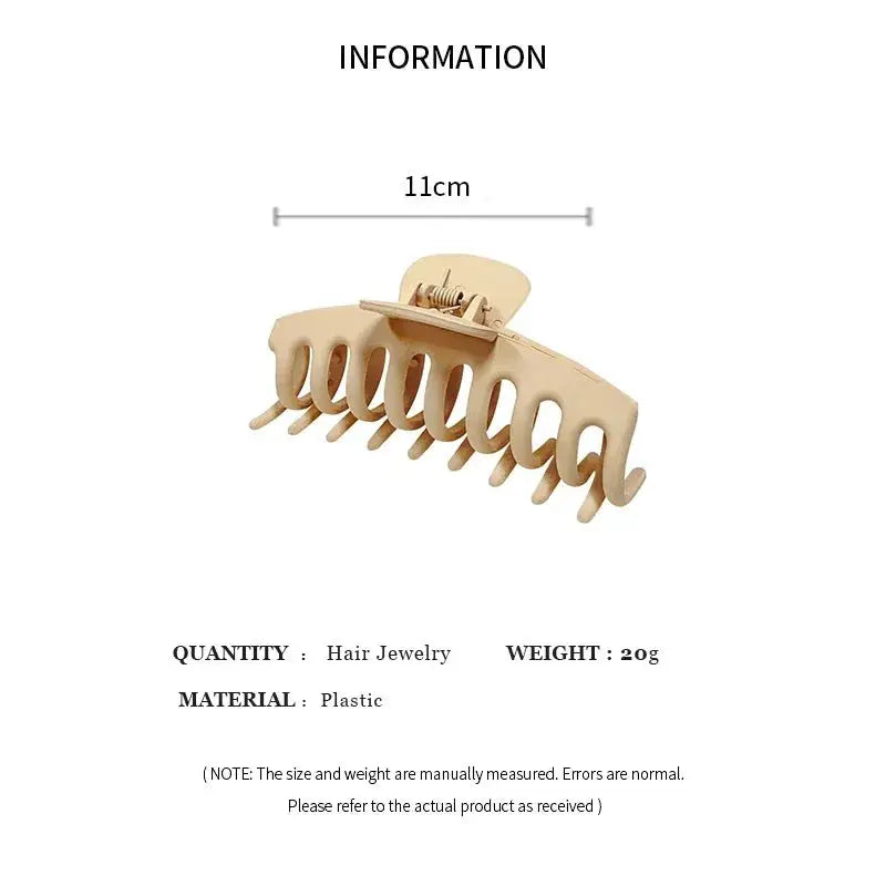 Geometric Matte Hair Claw Set - Simples Market